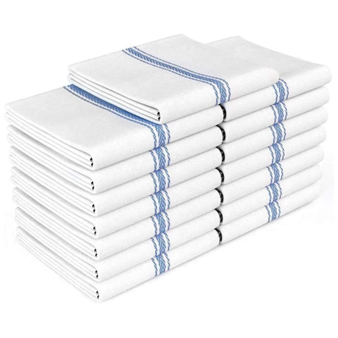 Zeppoli Classic Dish Towels blue folded for quick drying