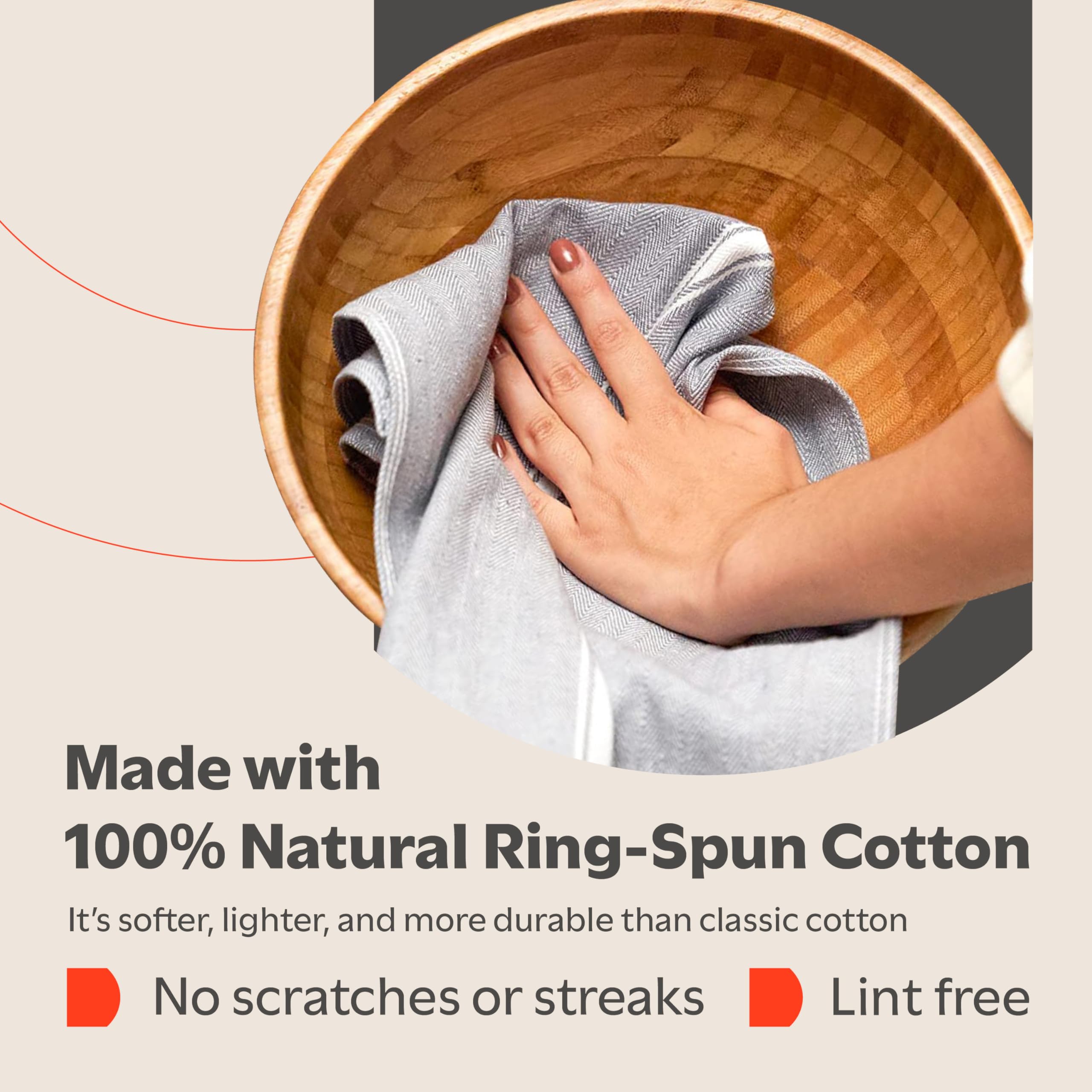 Zeppoli Classic Towels absorption test demonstrates quick-dry performance after spills