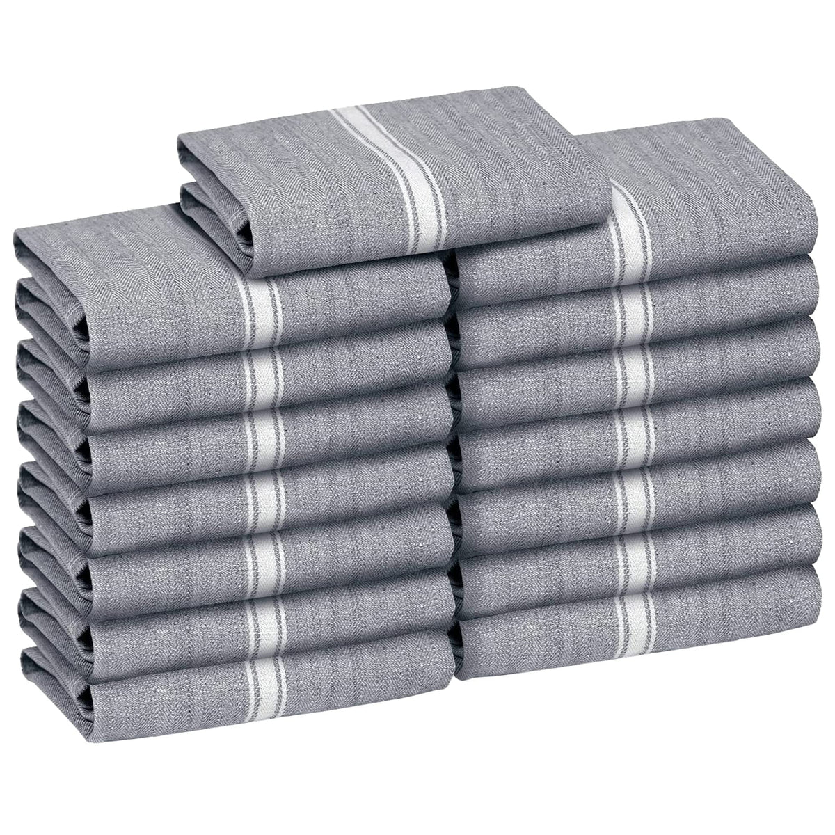 Zeppoli Classic Towels 15-pack front view shows dense weave ideal for daily cleanup