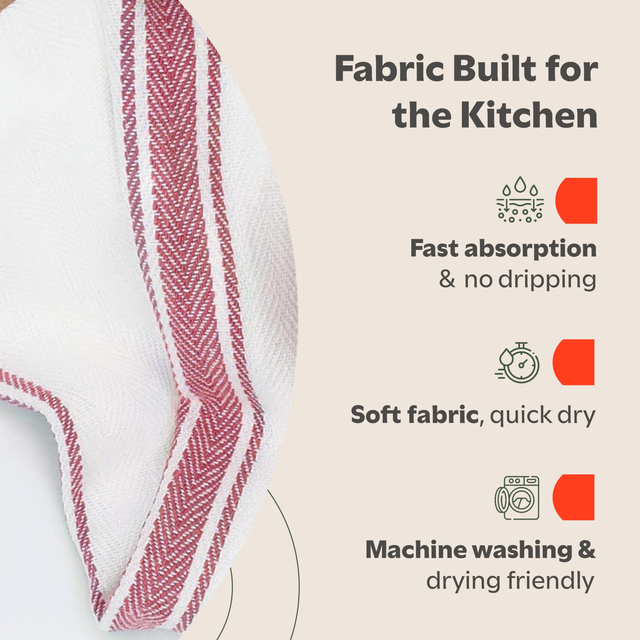 Machine washable Zeppoli towels stay durable through cycles and dryers.