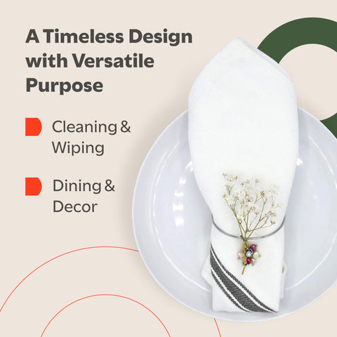 Zeppoli machine washable kitchen towels stay soft after many cycles.