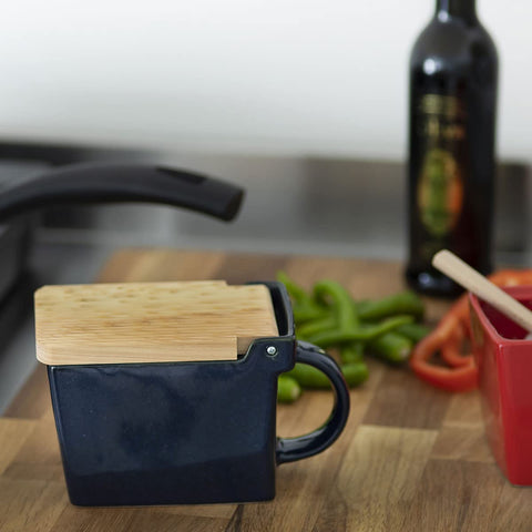 Zero Japan Bee House countertop setup with spice jars, showcasing versatile kitchen use