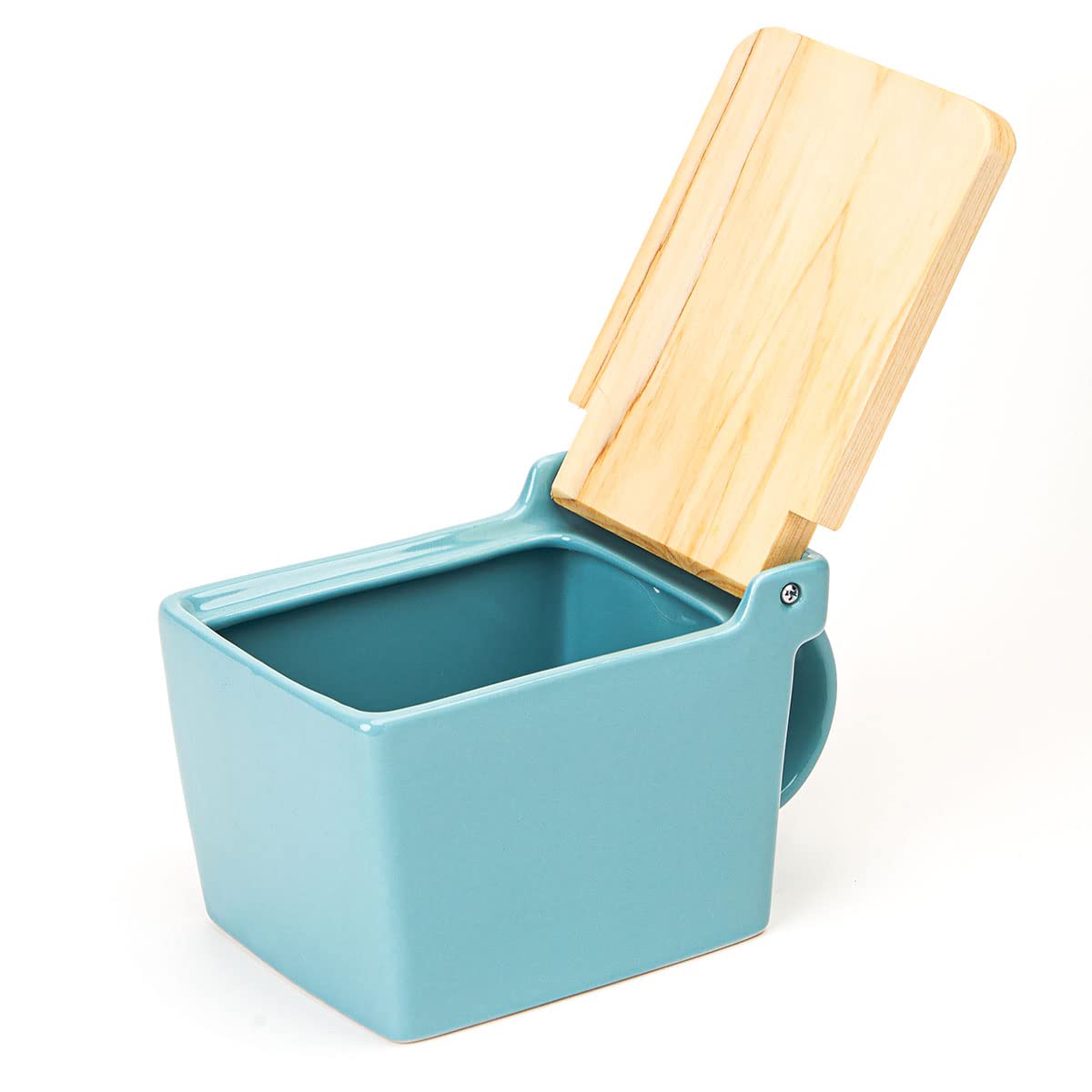 Zero Japan Bee House salt box side view showing compact footprint.
