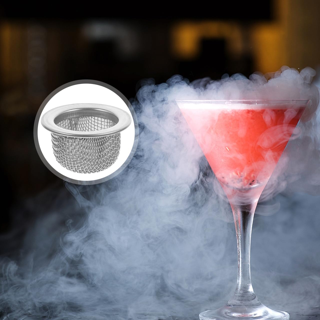 Zerodeko bartender filter fits hand for quick service.