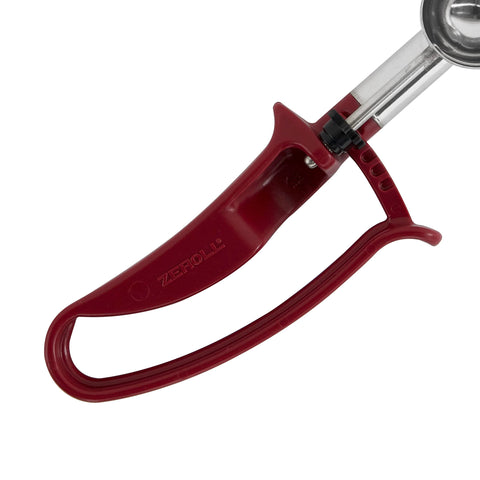 Close-up of the spring-free return blade on Zeroll 2070 EZ Disher