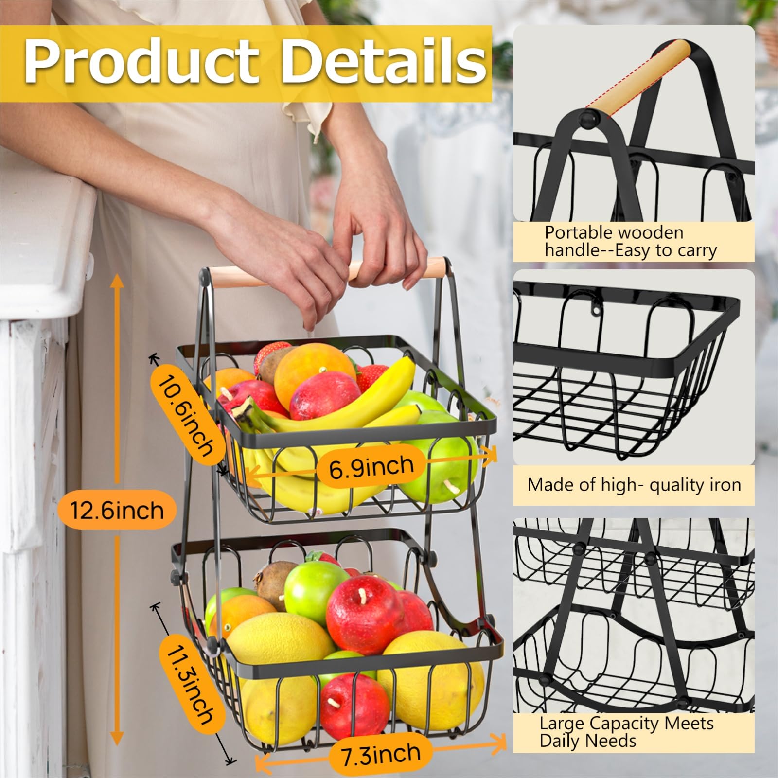 ZEROLUXE detachable two tier stand used as two separate trays