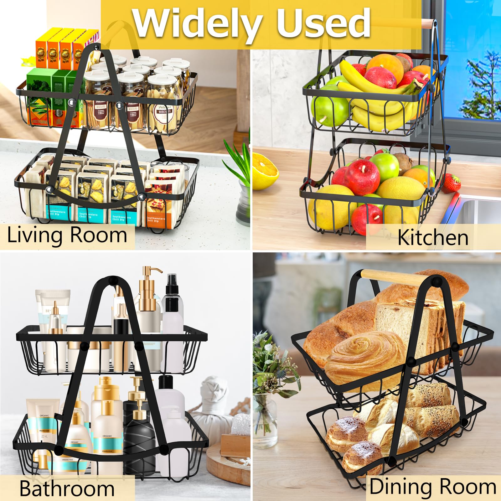 ZEROLUXE rustproof wrought iron stand for durable kitchen organization
