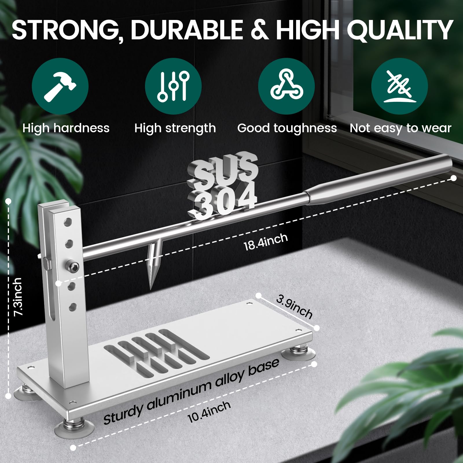 ZeroPone adjustable height oyster shucker allows size-specific prep