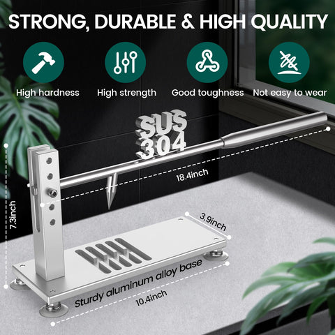 ZeroPone adjustable height oyster shucker allows size-specific prep