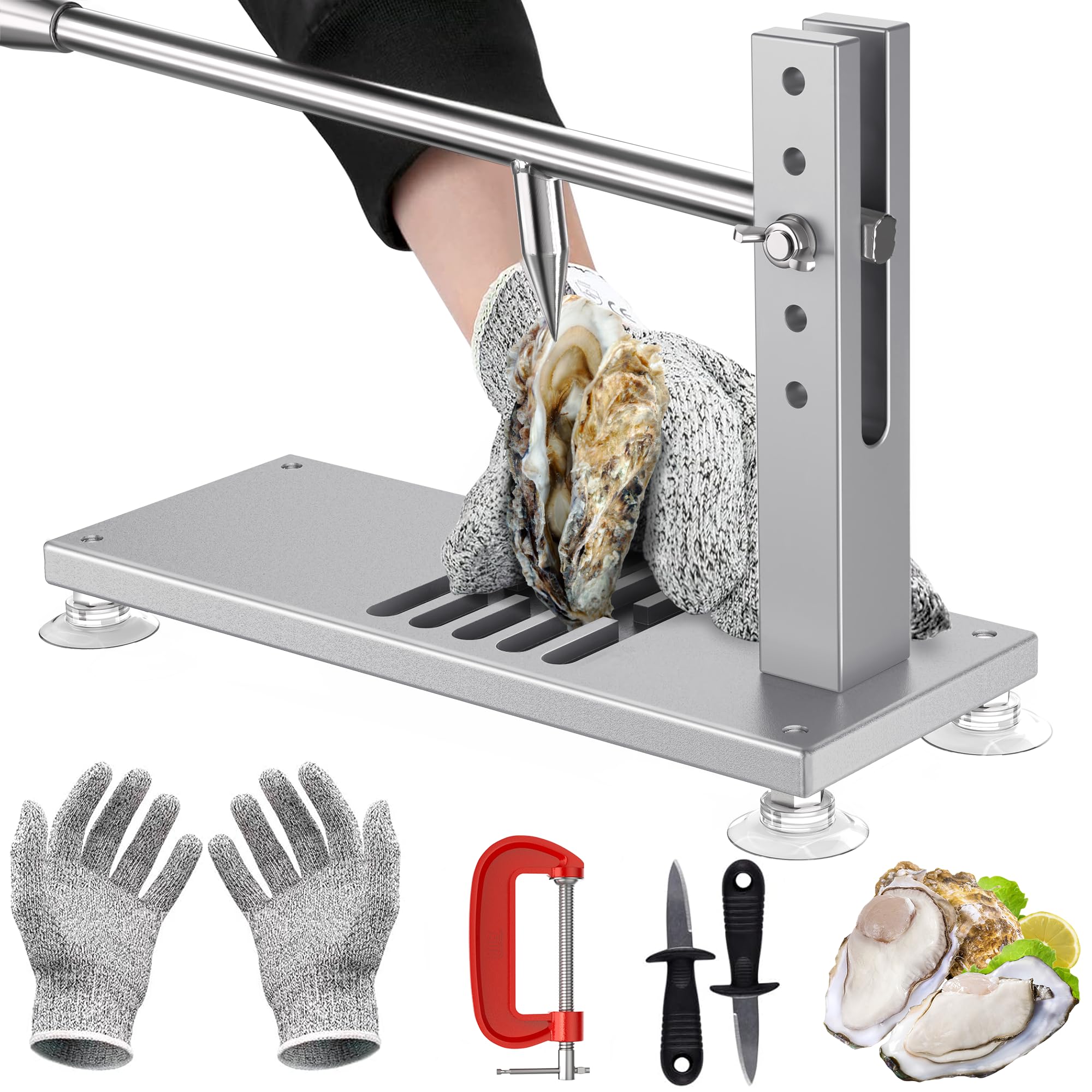 ZeroPone oyster shucker base with suction cups for stable use