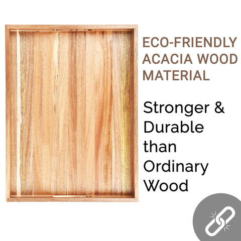 ZESPROKA kitchen-to-couch serving tray adds rustic charm to meals.