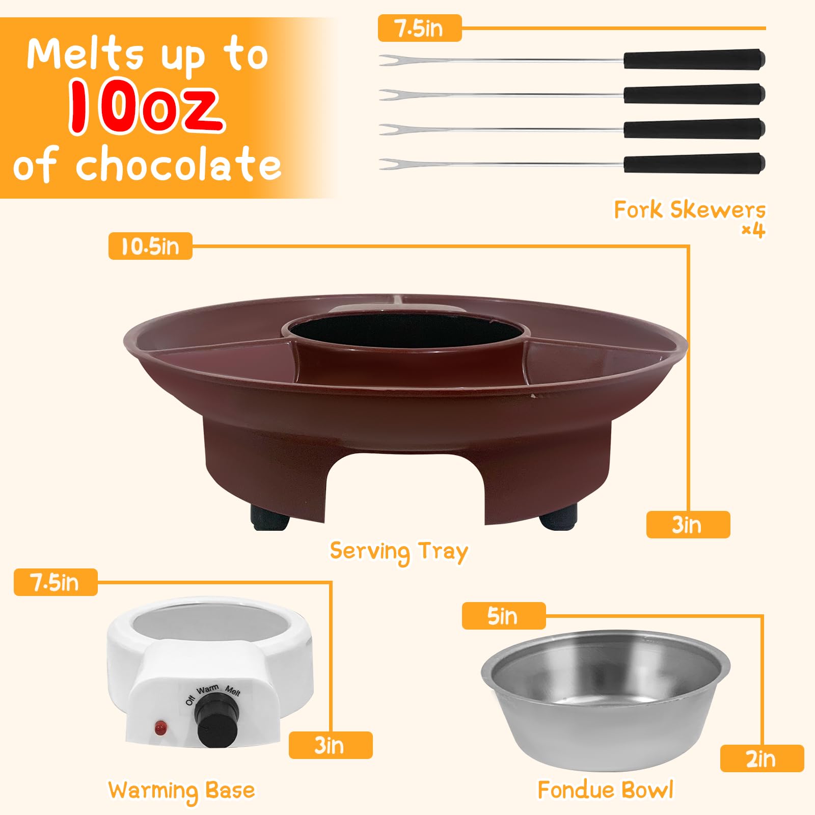 ZEVELOO fondue detachable bowl designed for easy serving and cleanup
