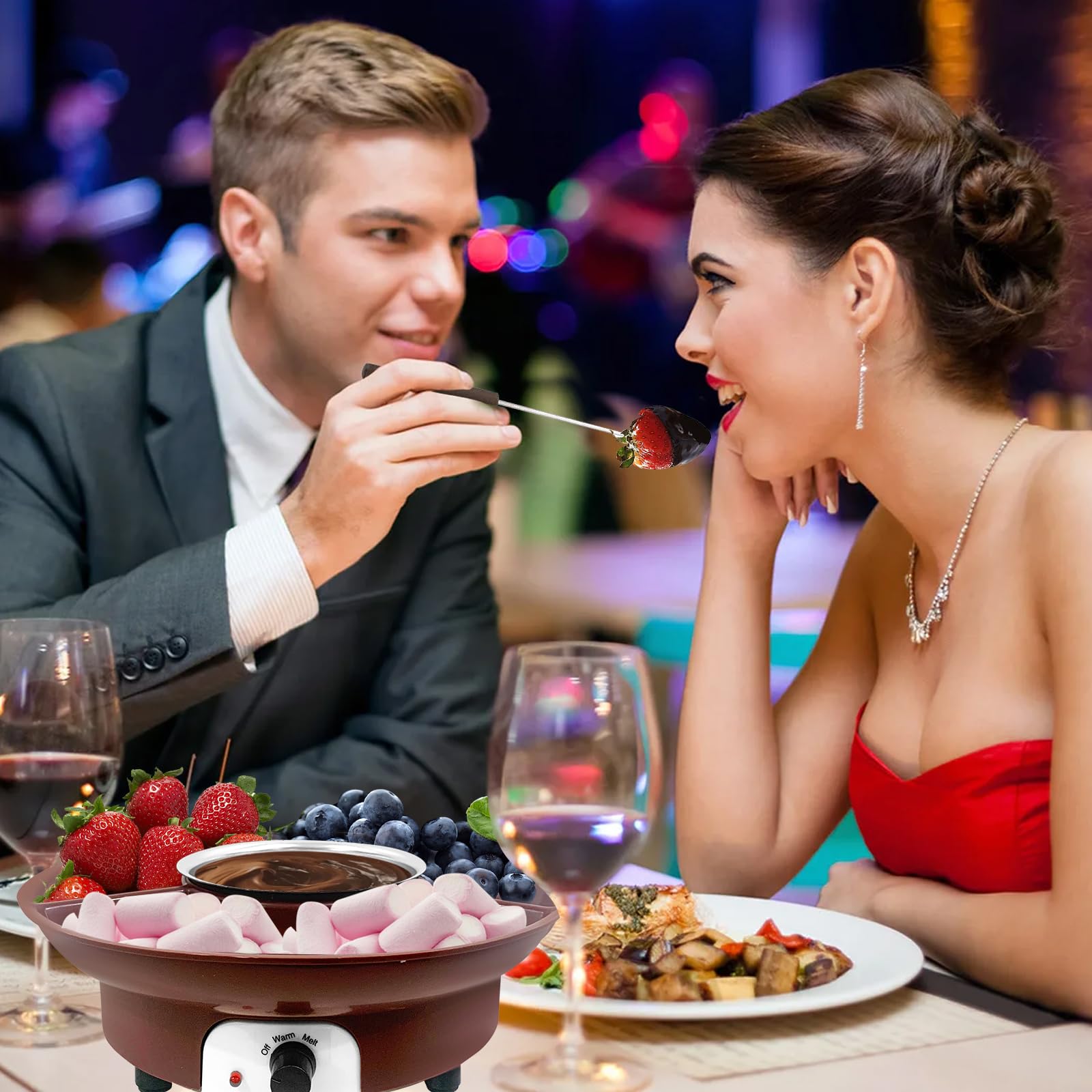 ZEVELOO fondue nacho cheese dipping scene perfect for savory snacking