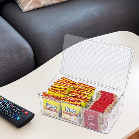 ZEXALOR bathroom-storage-bin declutters vanity with clear storage.