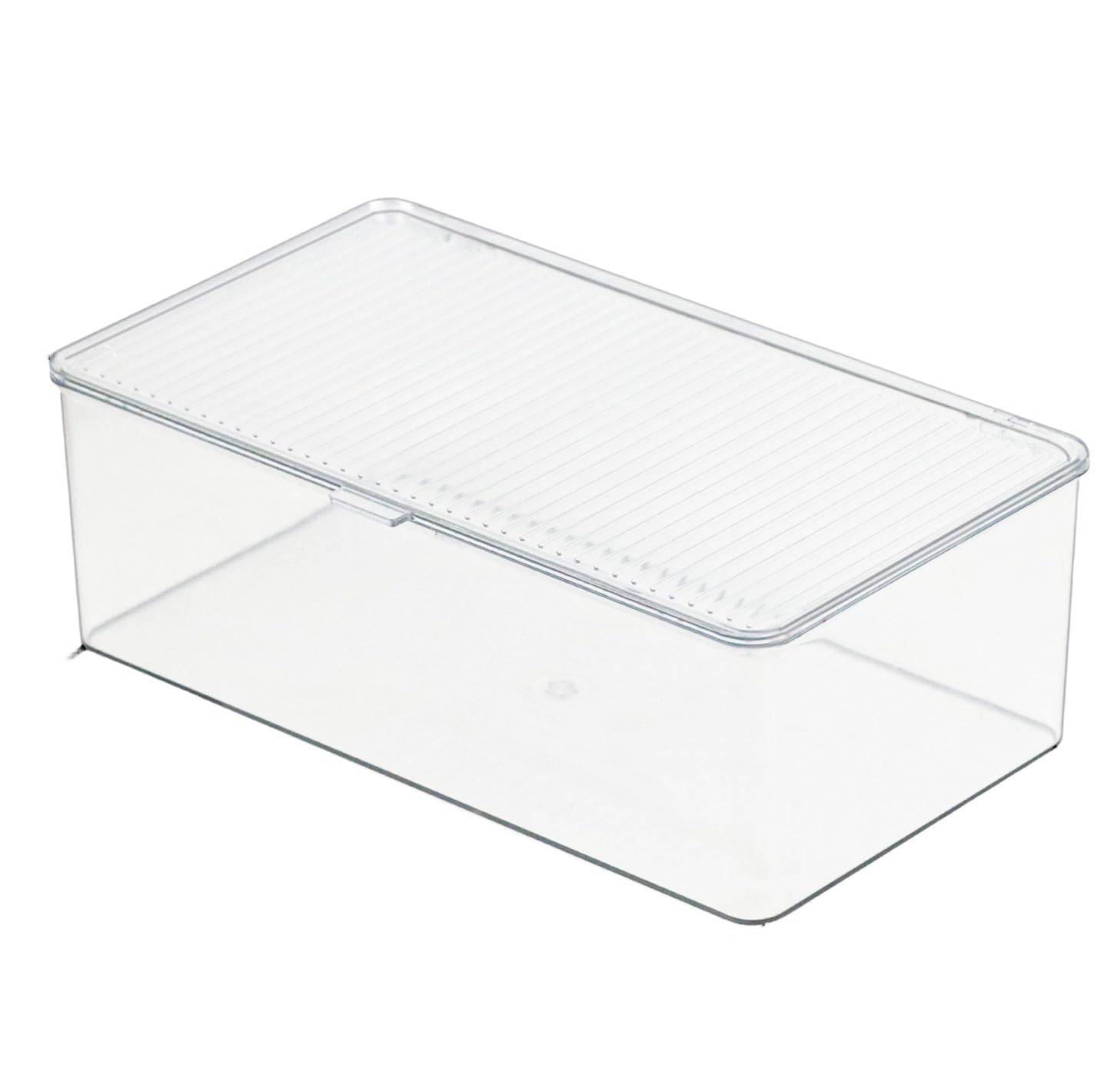 ZEXALOR clear-bin-with-lid keeps pantry items visible and organized.