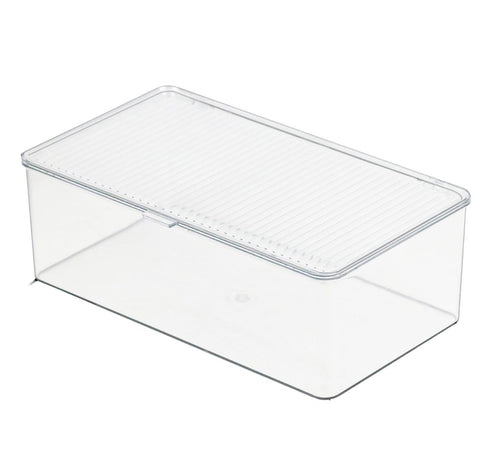 ZEXALOR clear-bin-with-lid keeps pantry items visible and organized.
