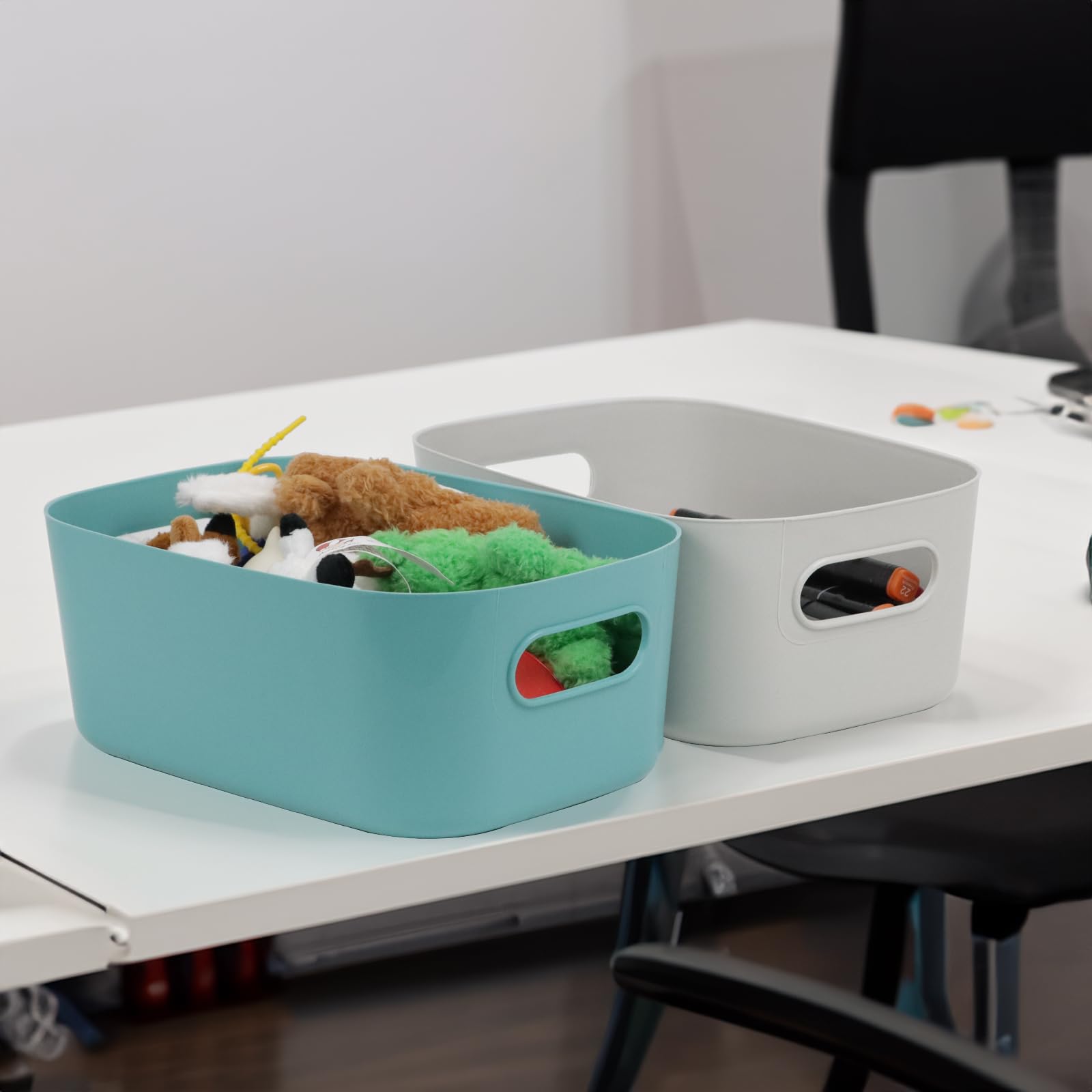 ZEXALOR pantry bin for snacks and baking tools in the cabinet