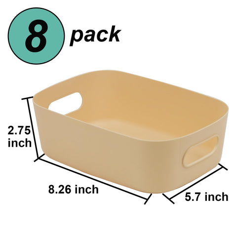 ZEXALOR plastic storage bin in kitchen cabinet for organized storage