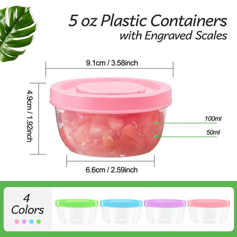 Zezzxu 12-pack colorful containers for organized kitchen storage.