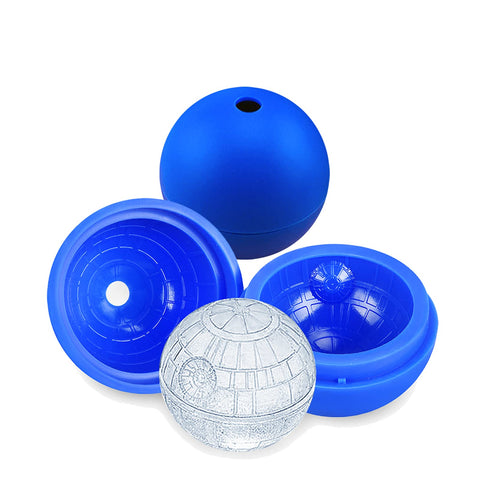 ZFBIRD space station ice mold, 2.3-inch sphere, ideal for slow-melting whiskey cubes.