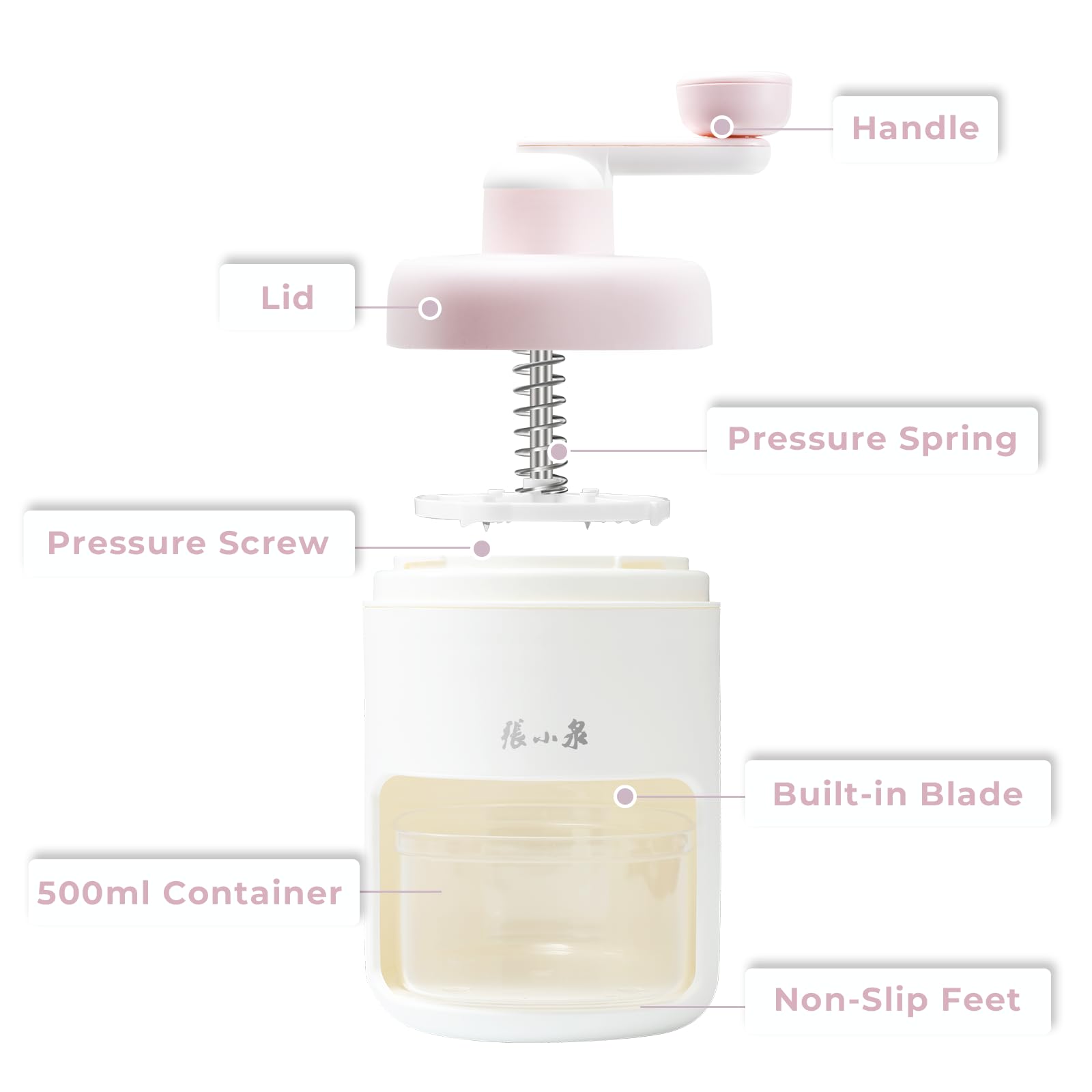 ZHANG XIAO QUAN snow cone ice maker side handle for easy operation.
