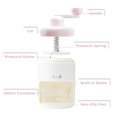 ZHANG XIAO QUAN snow cone ice maker side handle for easy operation.