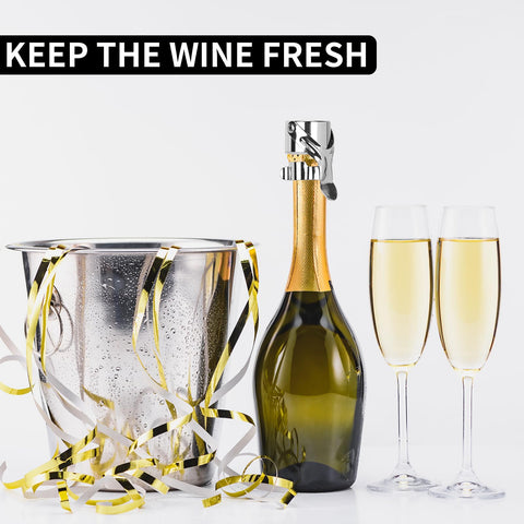 ZHBWOW champagne stopper lever-seal provides airtight closure with effortless removal.
