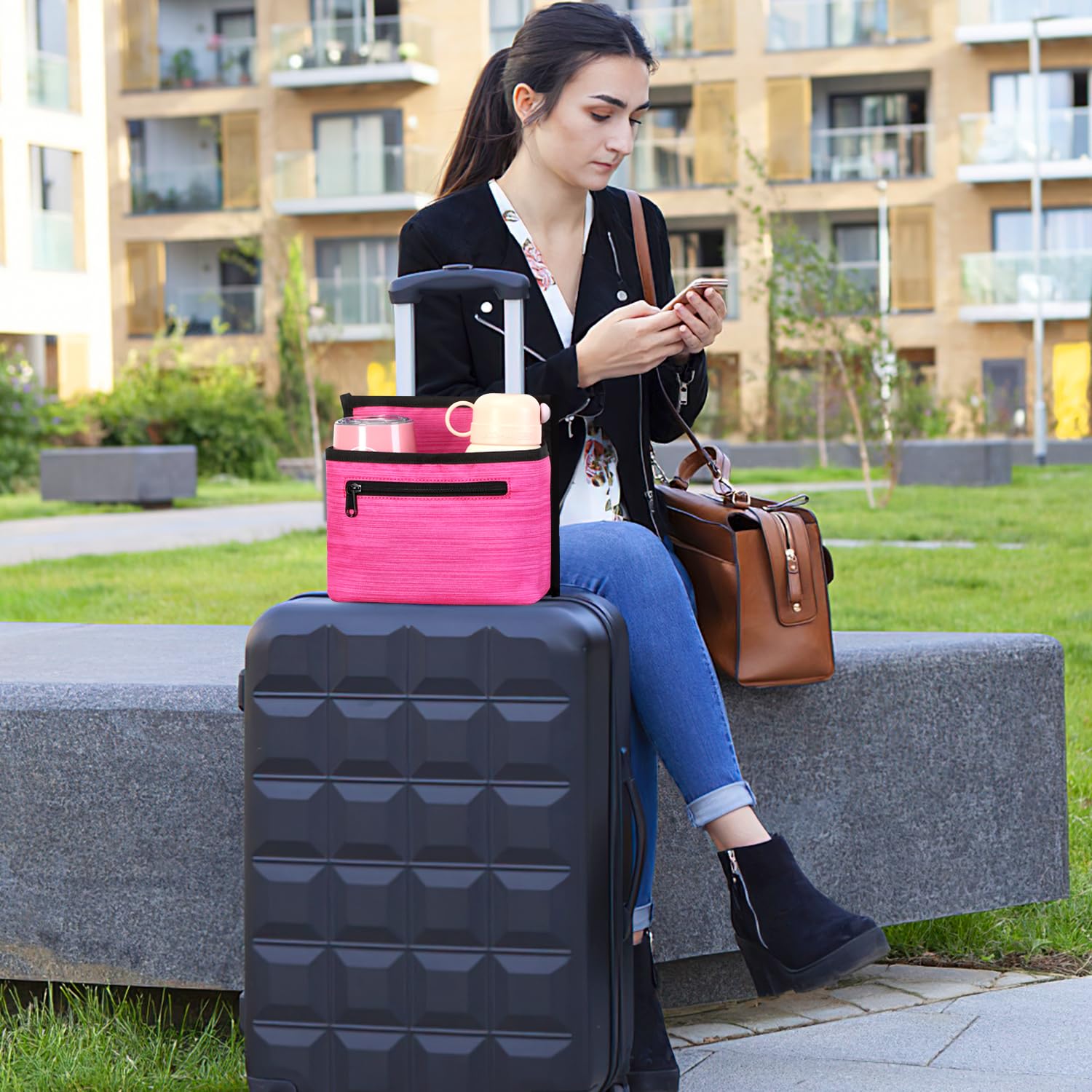 ZHCHG gift-ready travel accessory displayed with coffee and essentials