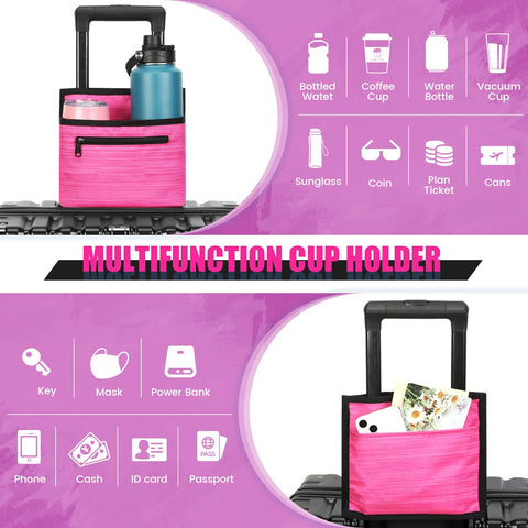 ZHCHG multi-pocket back pouch showing storage for iPad and travel essentials