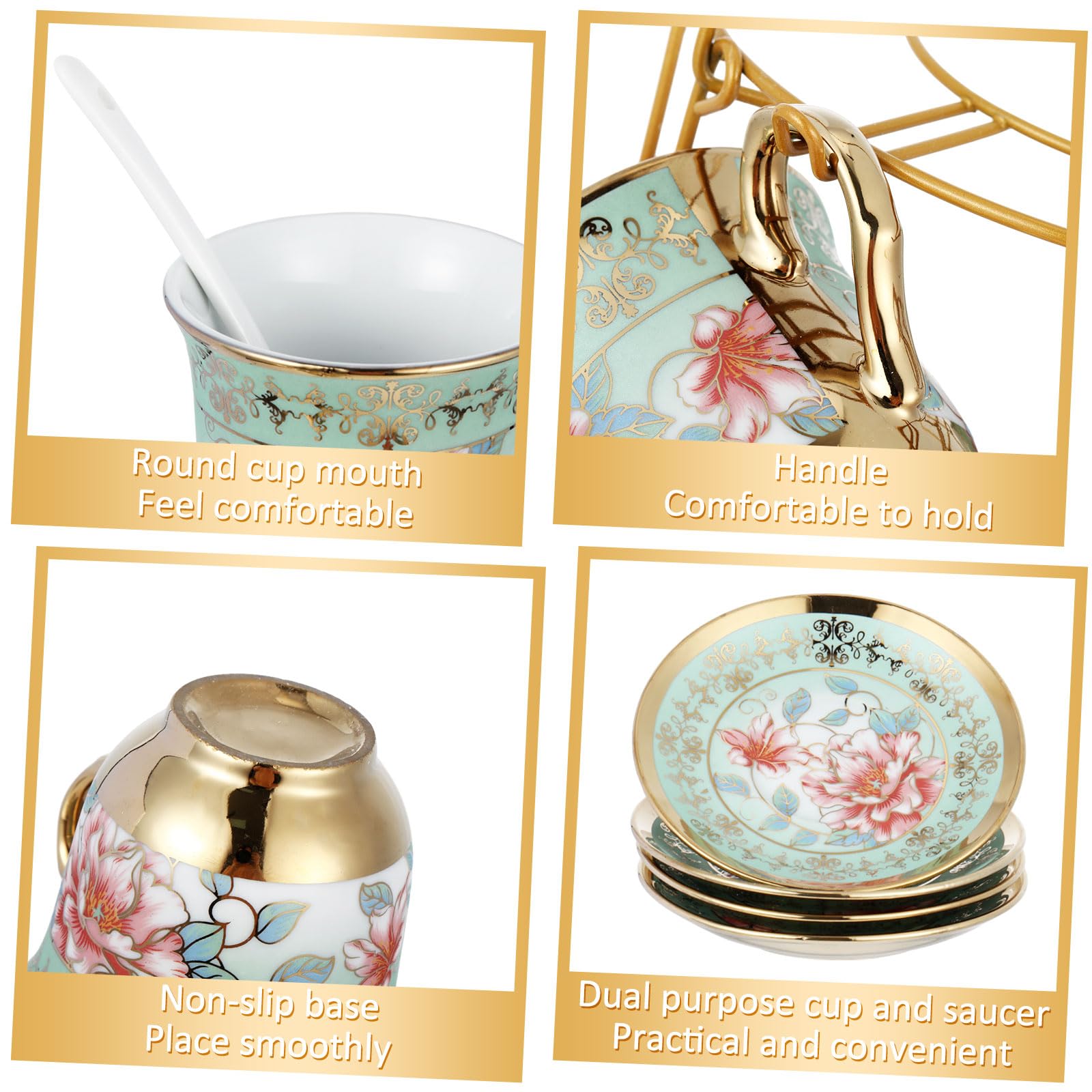 Zhehao close-up of European pattern and gold trim