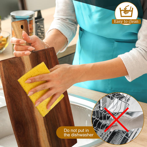 Zhehao acacia board with handle, versatile display and easy movement