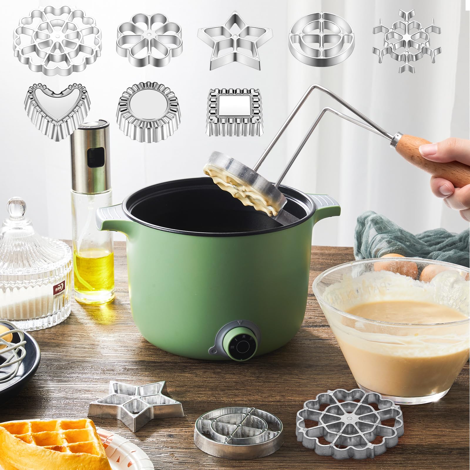 Zhehao rosette large floral design for ornate cakes and waffles.