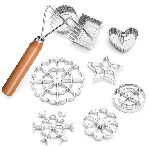 Zhehao rosette star mold design ideal for crispy cookies and festive treats.