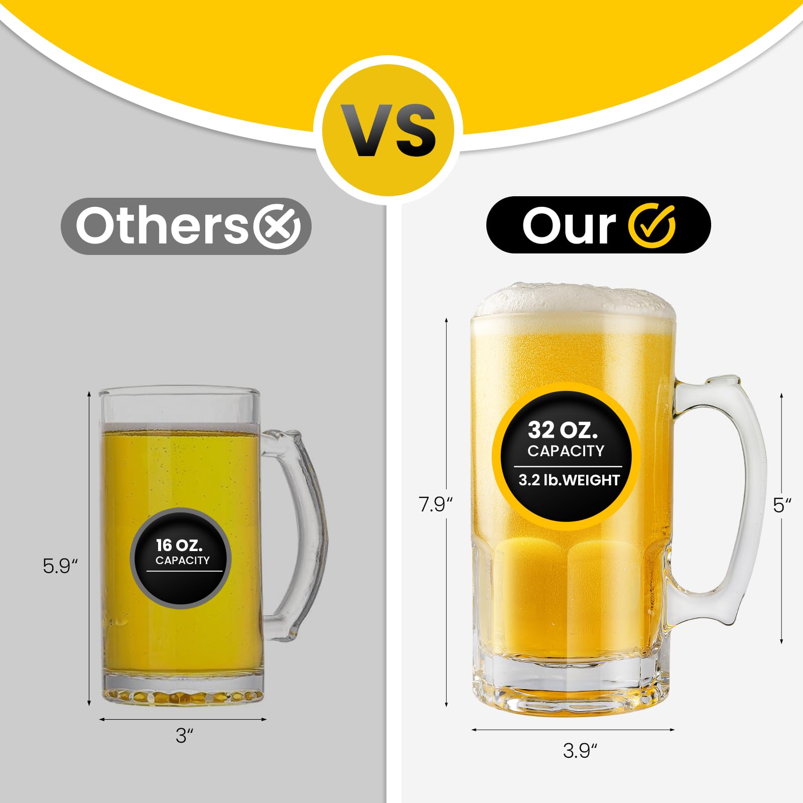 ZHENGYAOYANG 34oz mugs with sturdy handle, easy grip for all occasions