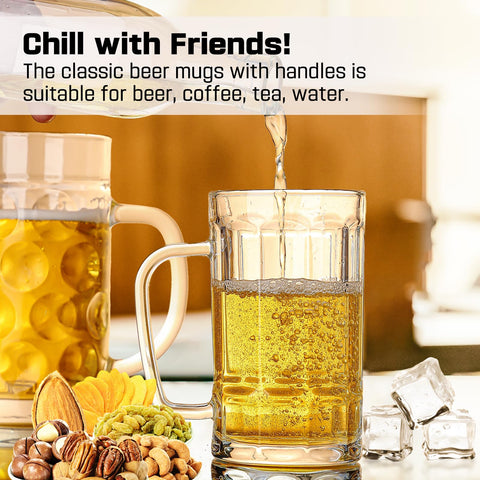 ZHENGYAOYANG lead-free glass mug suitable for beer or water in pubs and homes.
