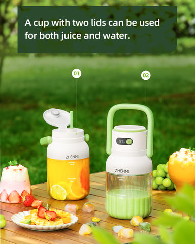 ZHENMI portable blender detachable vessel for simple cleaning after workouts