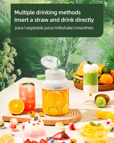 ZHENMI portable blender LED battery display to monitor power during use