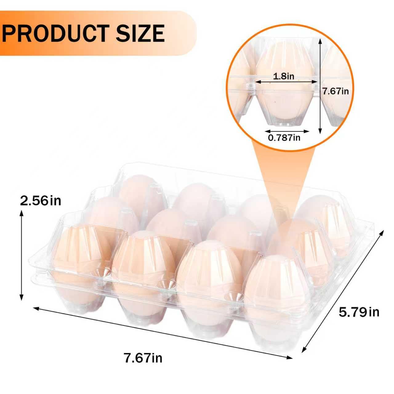 ZHIGLMYD egg cartons showing 3x4 compartments for 12-egg capacity