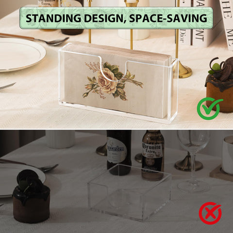 ZhiYo-Life dining table napkin dispenser blends with modern decor and easy guest access.