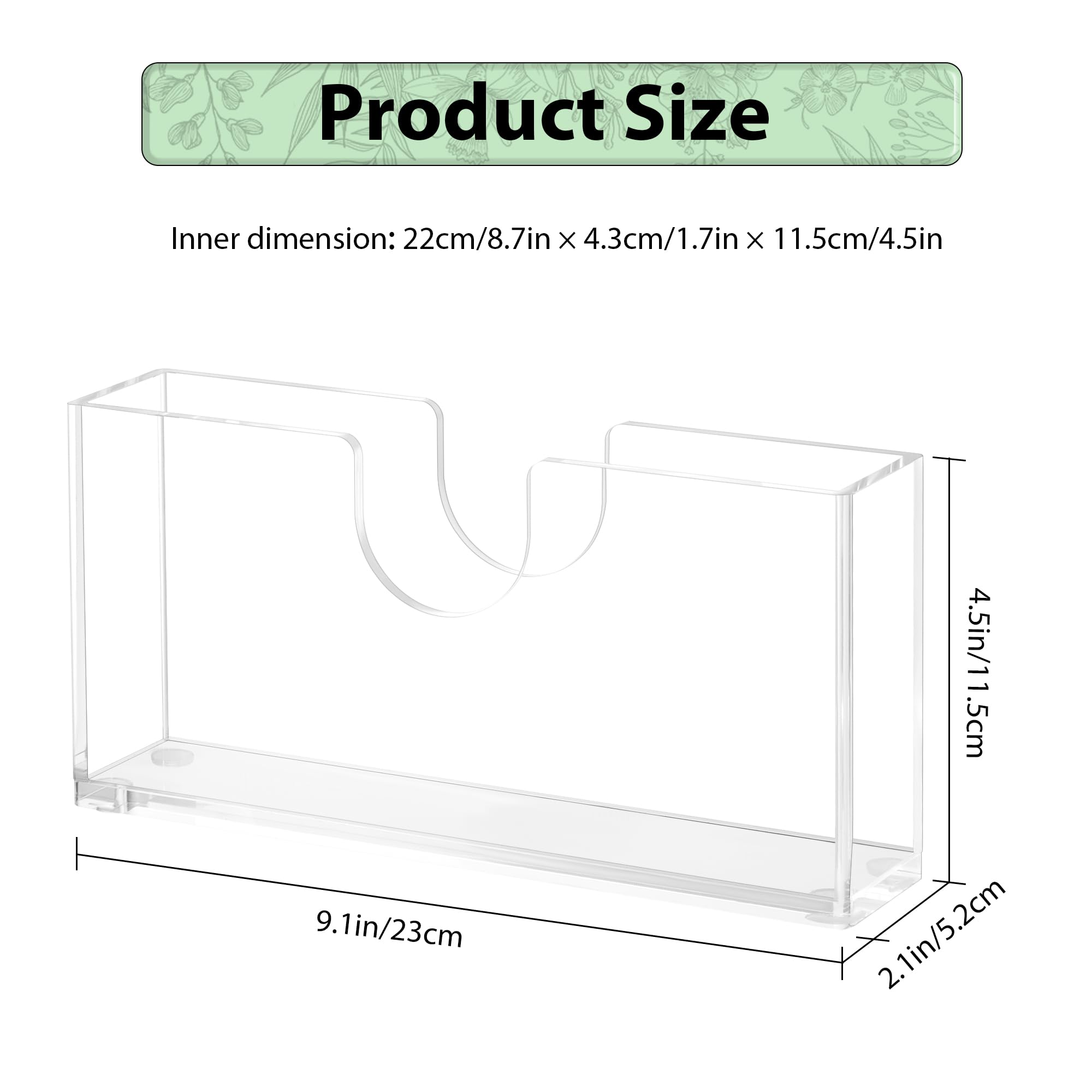 ZhiYo-Life non-slip base napkin holder prevents sliding during meals.