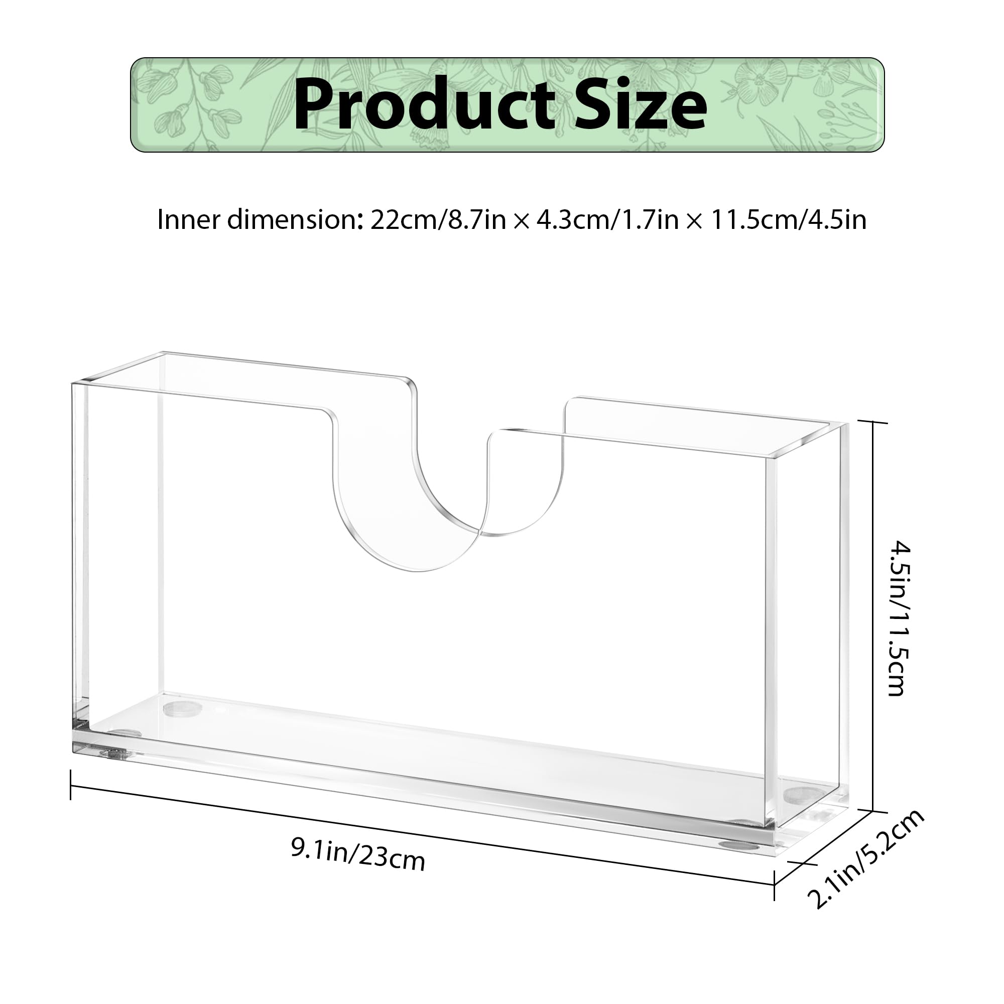 ZhiYo-Life napkin holder with non-slip base keeps napkins steady during meals.