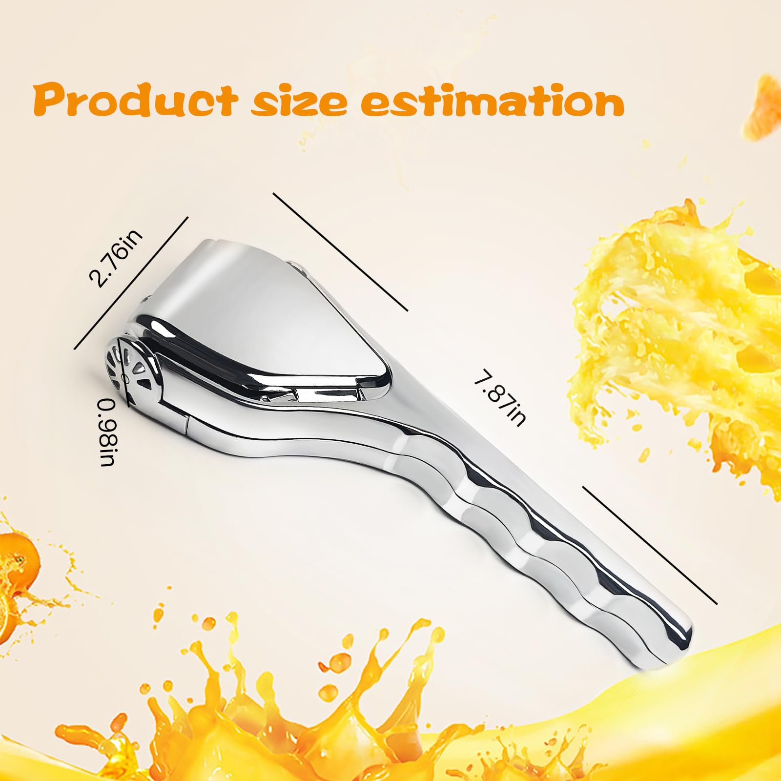 ZHIYUEJING lemon squeezer with built-in strainer for seed-free juice.