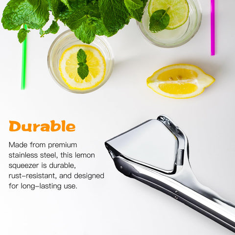 ZHIYUEJING lemon squeezer is easy to clean and dishwasher safe.