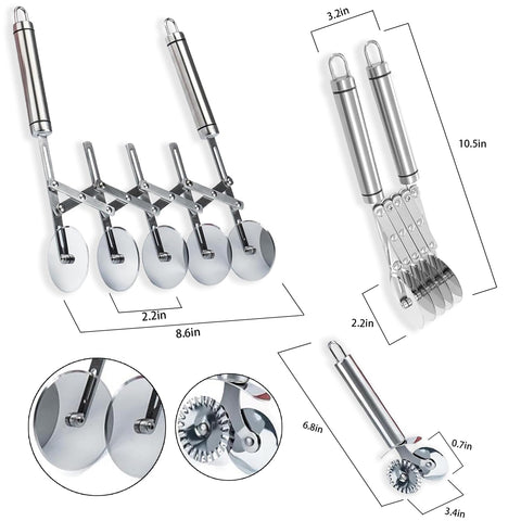ZHIYUEJING pasta cutting wheel yields evenly sized noodles quickly