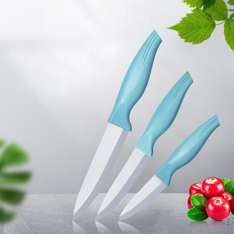 Zhiyun ceramic knife set 3in peeling blade, perfect for quick fruit and veggie prep.