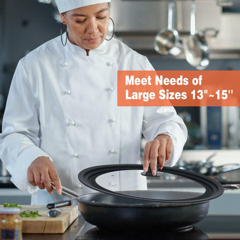Zhulerzil lid includes a steam vent to prevent boil-overs and maintain steady cooking.