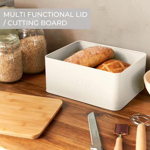 ZICOTO compact bread box fits loaf sizes without crowding counters
