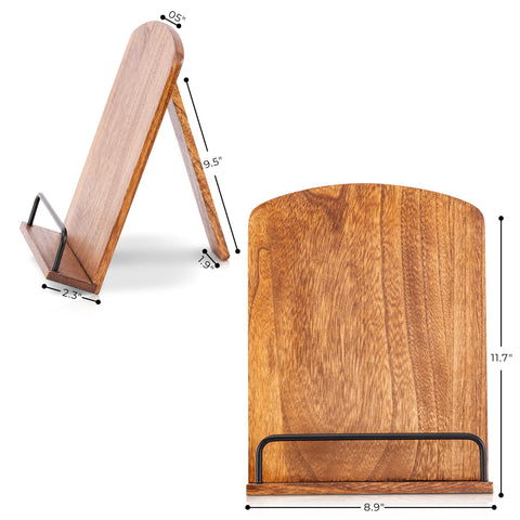 ZICOTO space-saving kitchen stand declutters counter while supporting cooking reads.