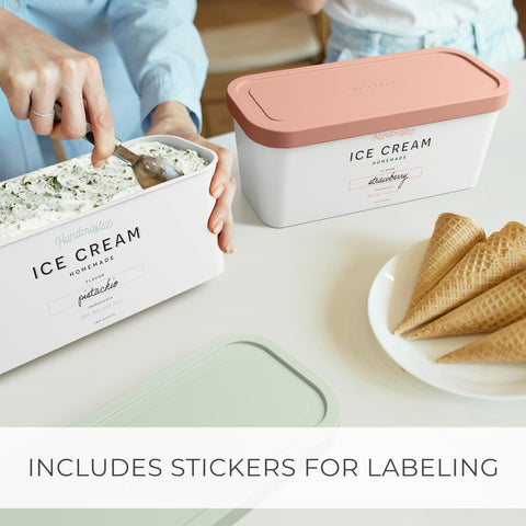 ZICOTO stackable freezer containers save space in your freezer.