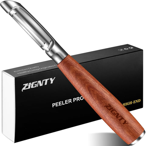 ZIGNTY vegetable peeler with swivel blade for smooth peeling